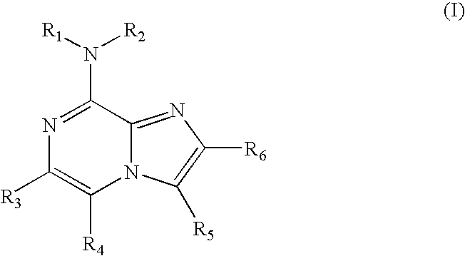 Use of 8-amino-aryl-substituted imidazopyrazines as kinase inhbitors