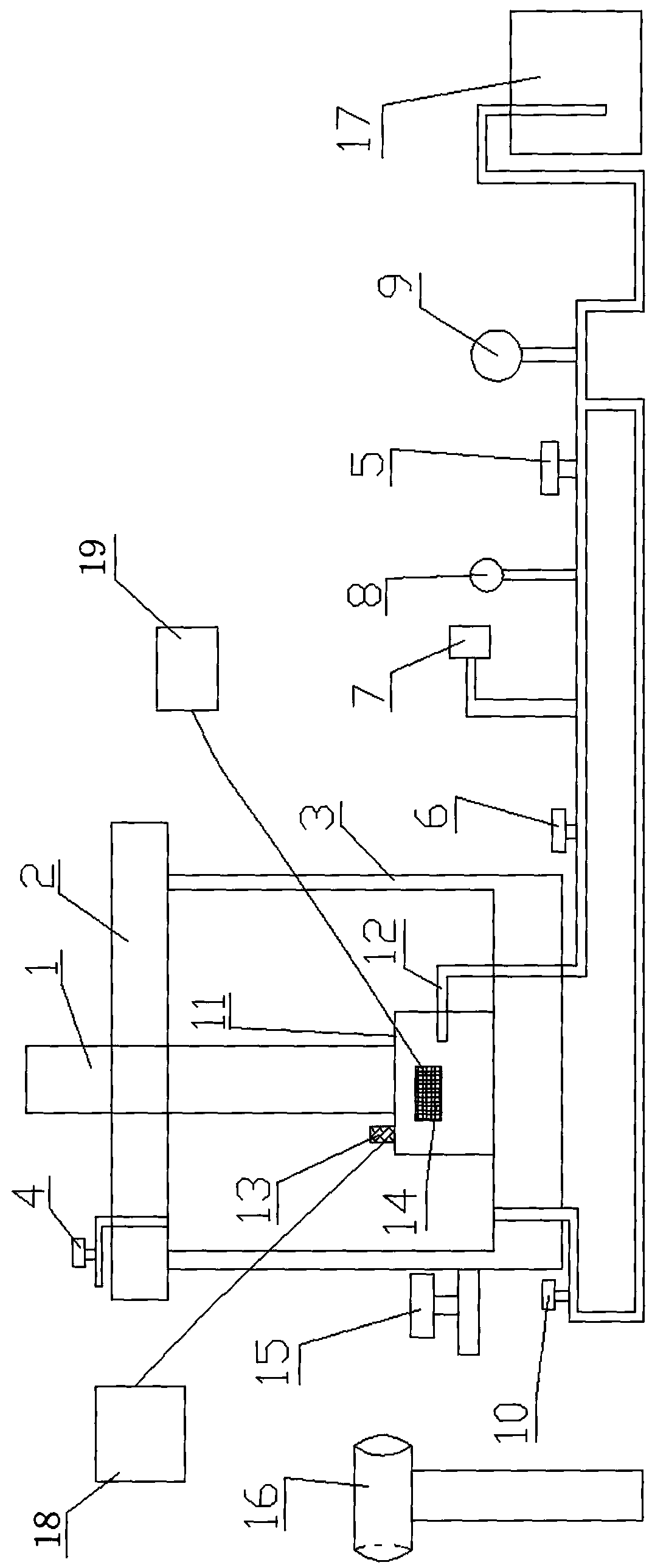 Confining pressure hydraulic fracturing experiment device and use method thereof