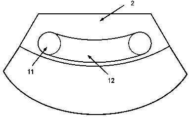 Combined type axial rotating pulsating heat pipe grinding wheel and preparation method thereof