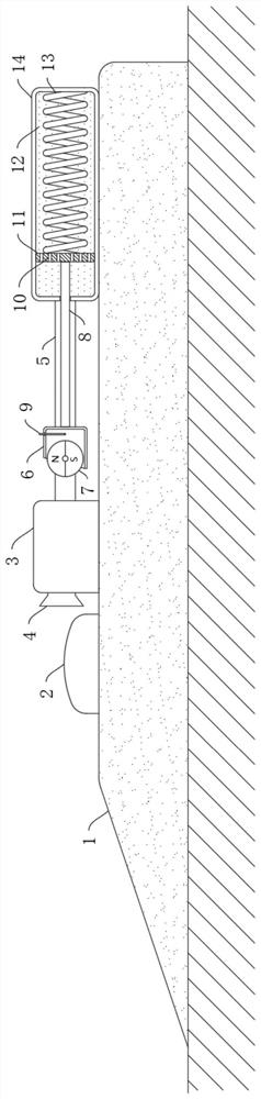 A buffer type underground parking lot limit system with sound function