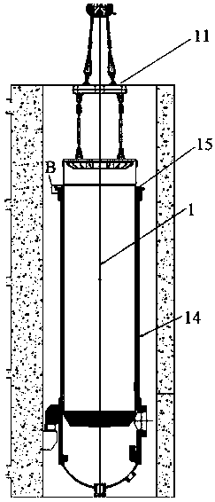 Method for hoisting core and shell of high temperature gas cooled reactor