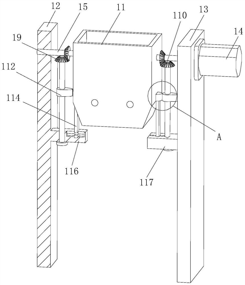 Crushing and compressing device for waste classification