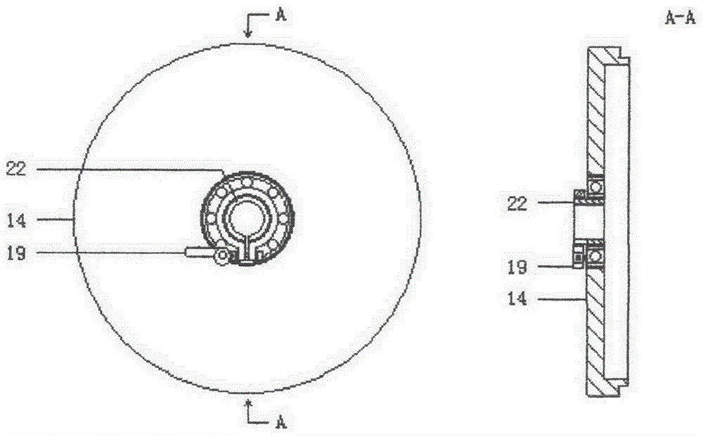 Axial battery wheel that can be quickly disassembled by hand