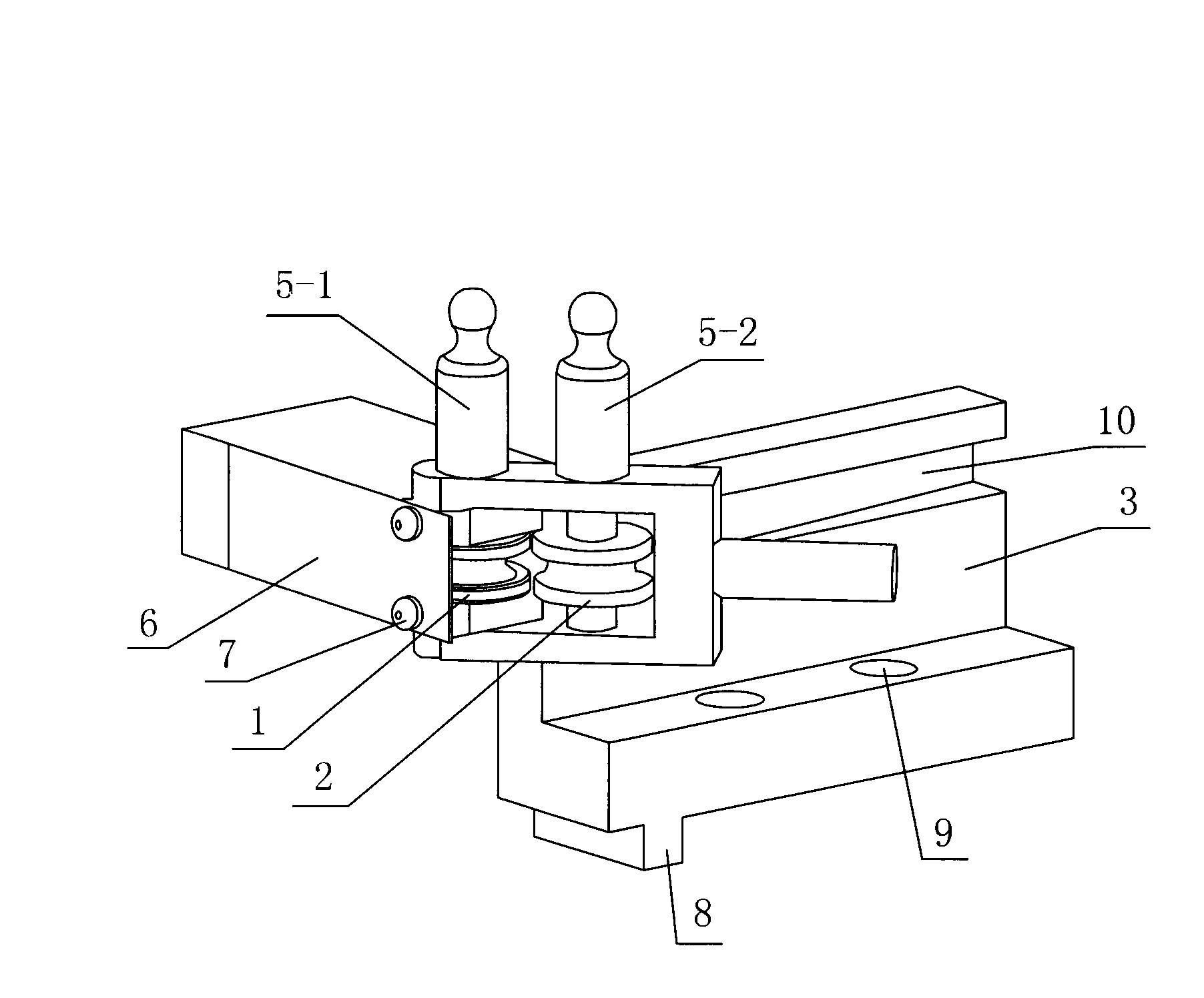 Processing device of thin-diameter thin-wall metal elbow