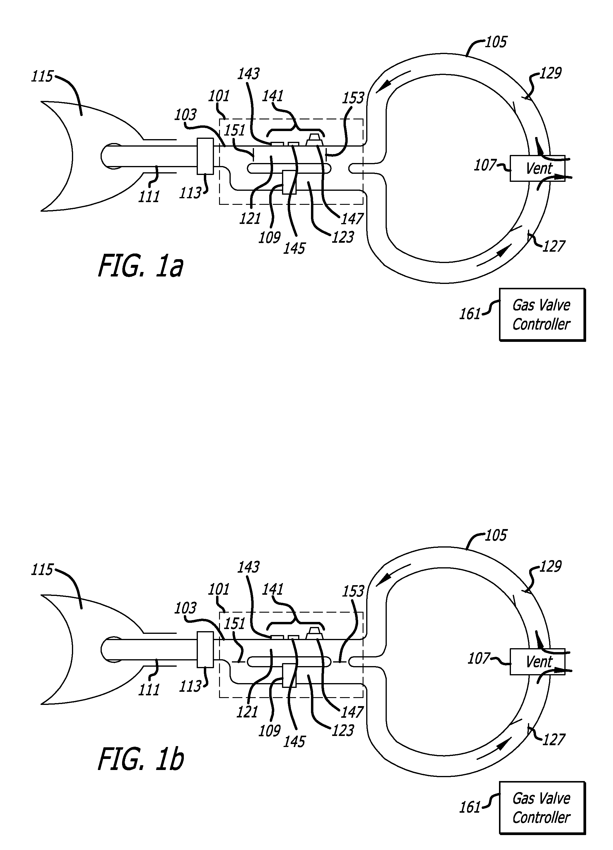 Breathing circuit with embedded acoustic reflectometer
