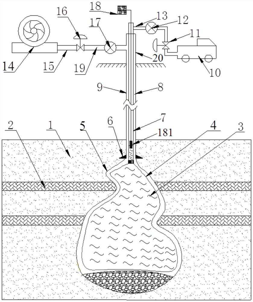 A gas storage wellbore and cavity sealing method and device