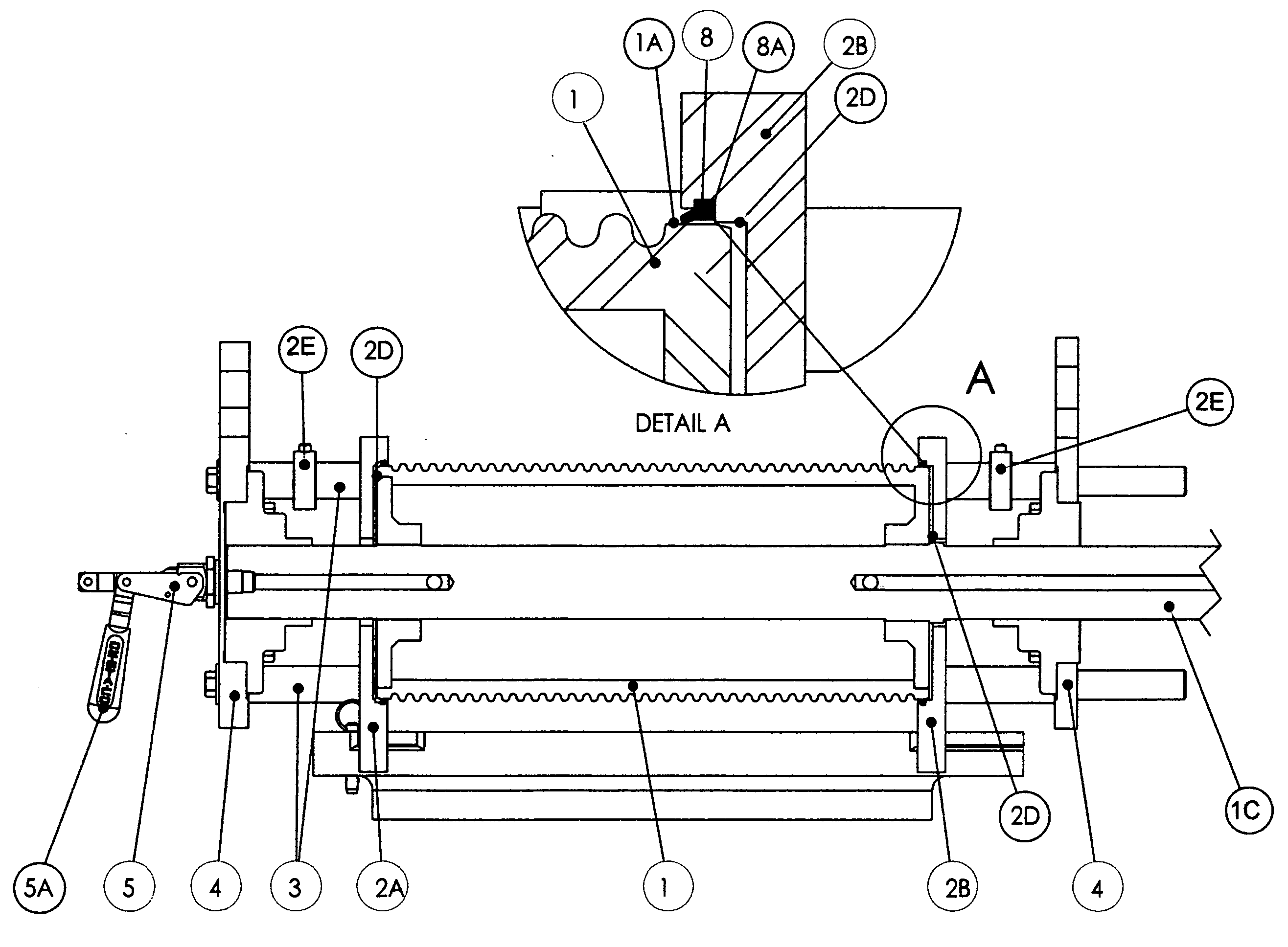 Device to allow for cleaning access in semi-solid metering machines