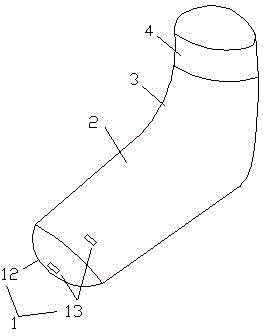 Non-toe sock with cover