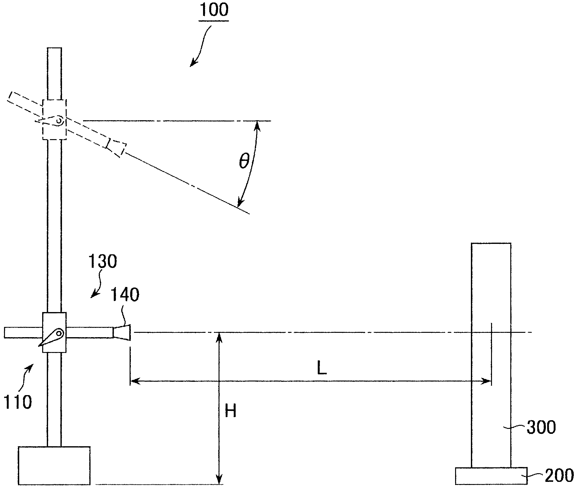 Antenna lifting device and electromagnetic wave measuring system