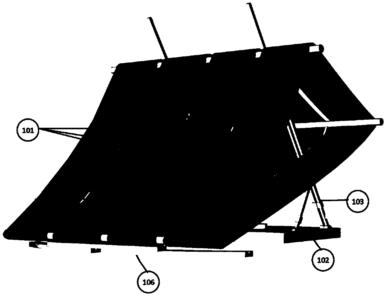 Solar power system with common receiver bridge and multiple mobile mesh collectors