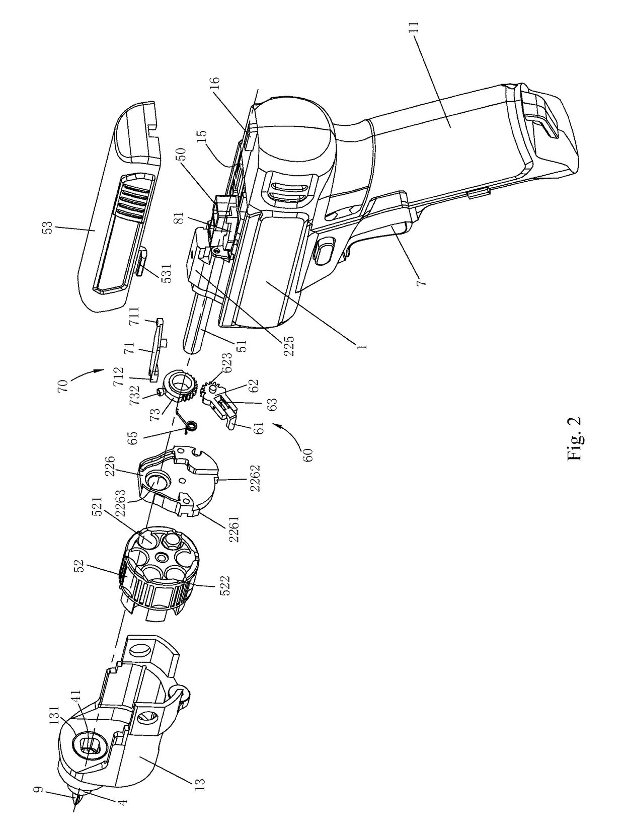 Power tool and operating method for use on the power tool