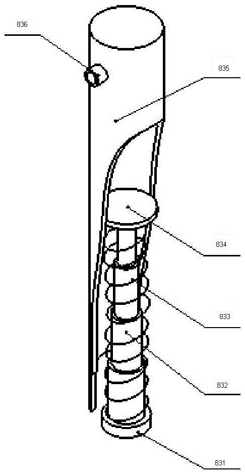 Trepang catching robot based on propeller driving