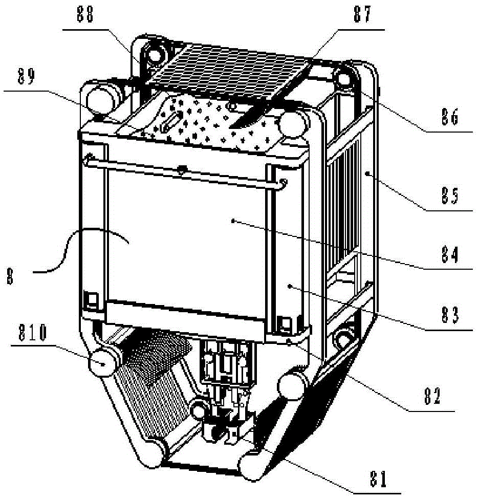 Trepang catching robot based on propeller driving