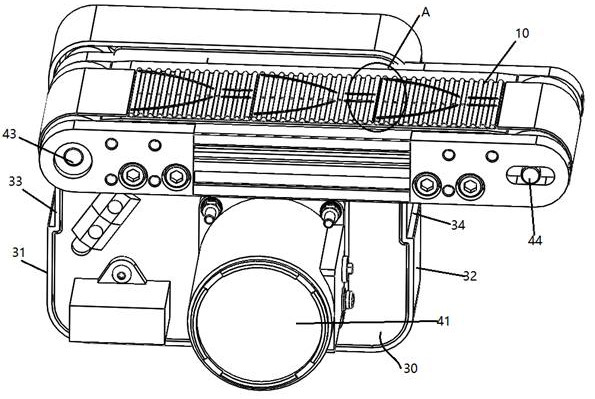 A spliced ​​conveying device for the transportation of aluminum profiles