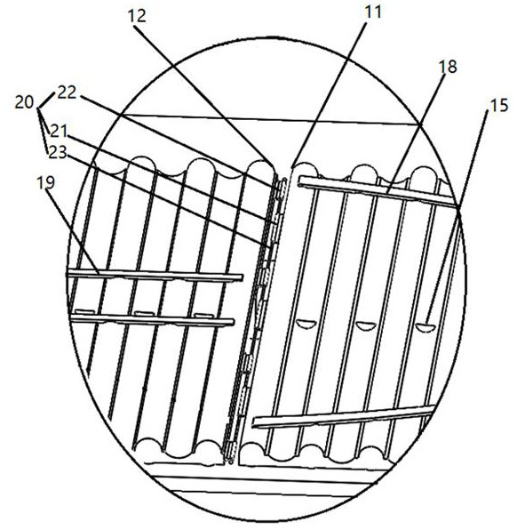 A spliced ​​conveying device for the transportation of aluminum profiles