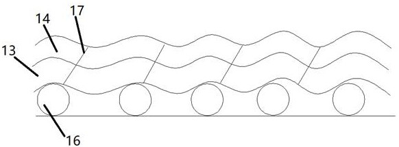 A spliced ​​conveying device for the transportation of aluminum profiles