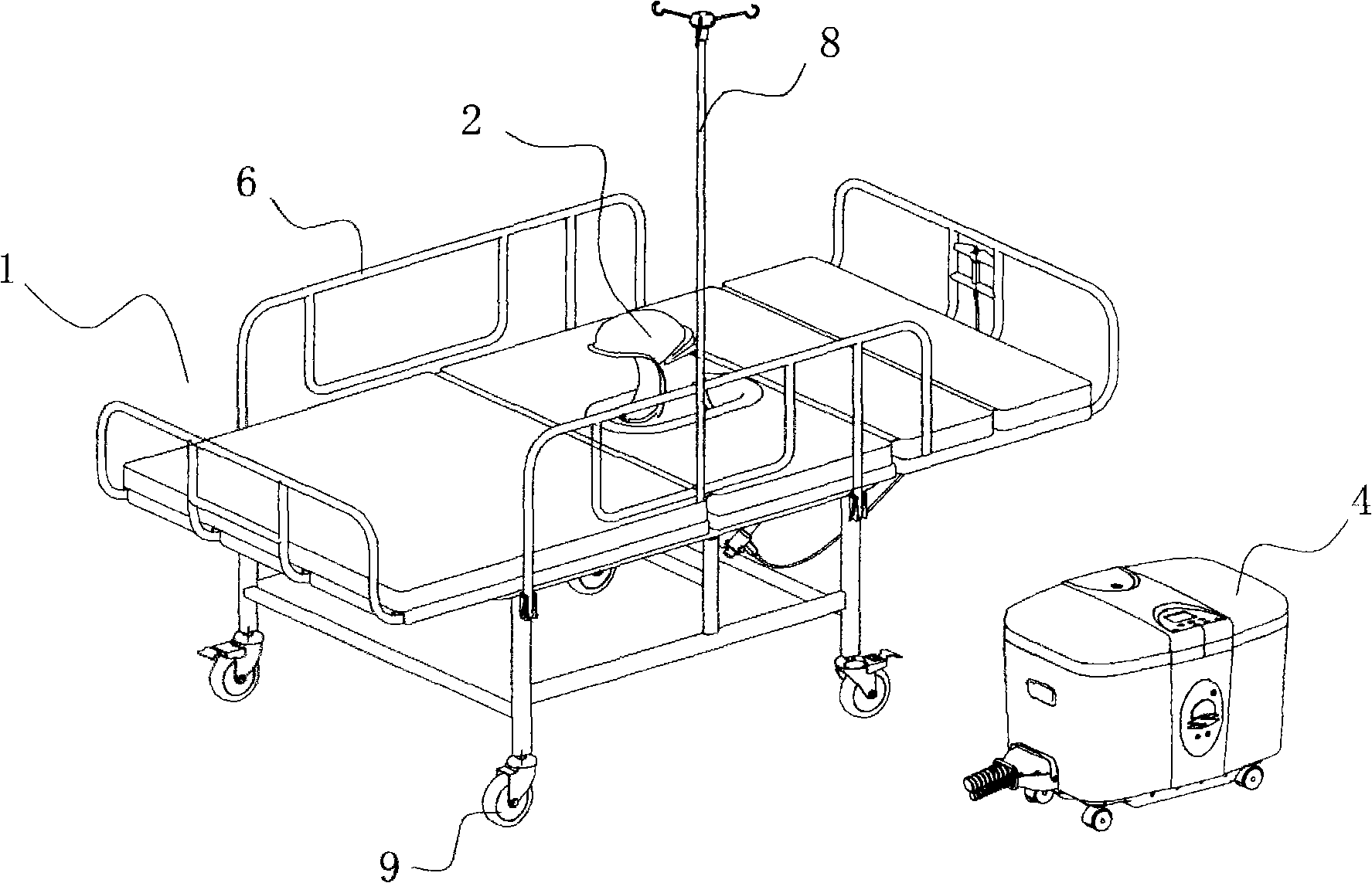 Automatic care bed