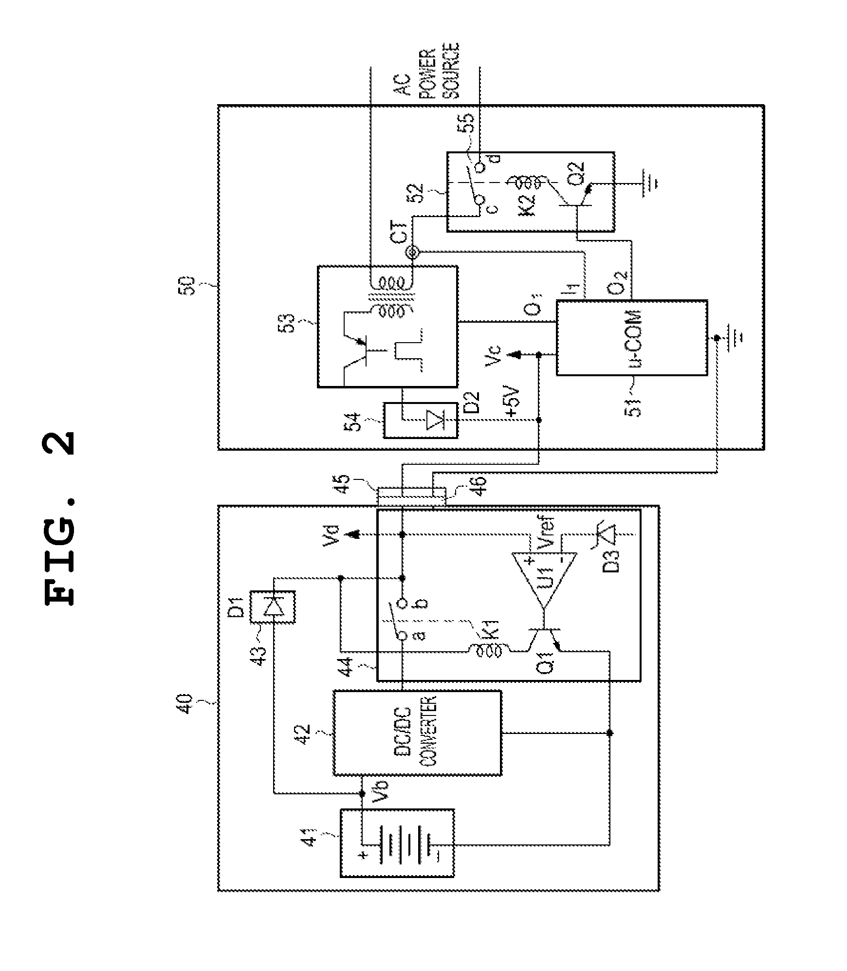 Power source device having standby power-cutoff function, and method for controlling same