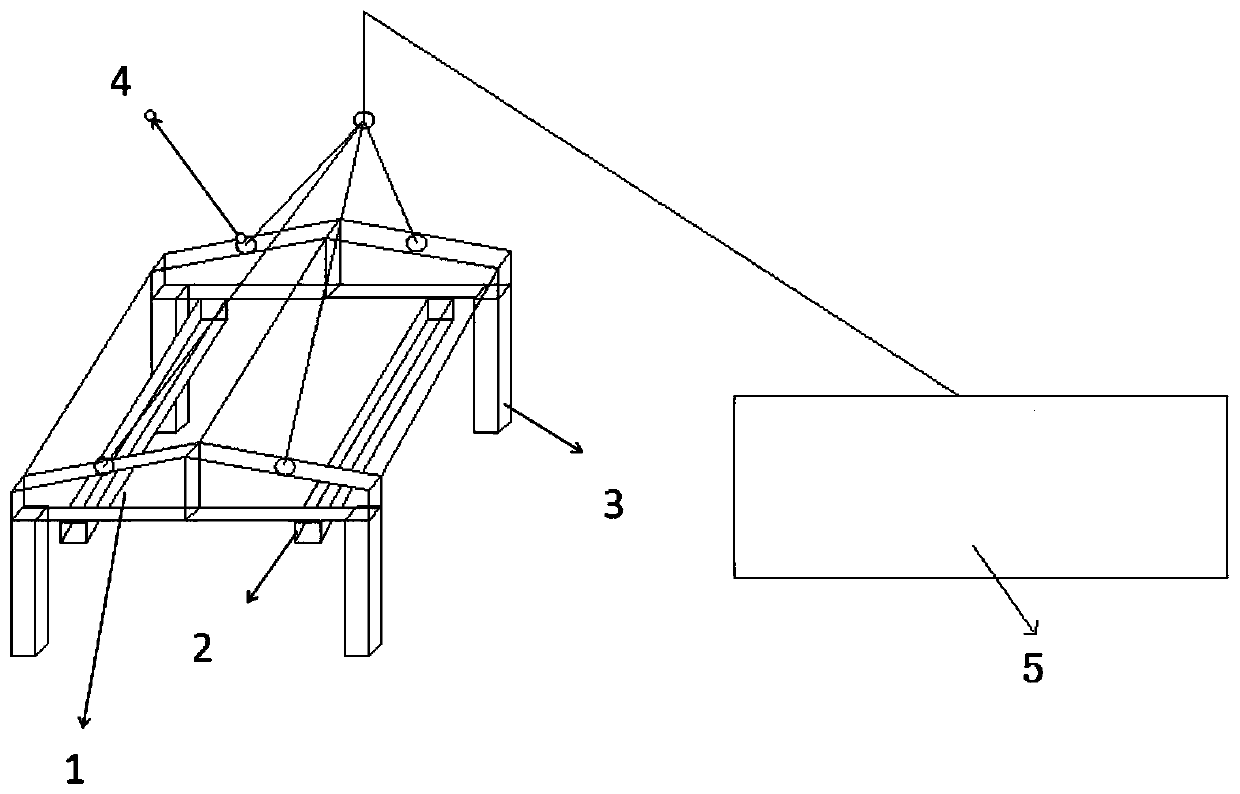 Roof truss hoisting method