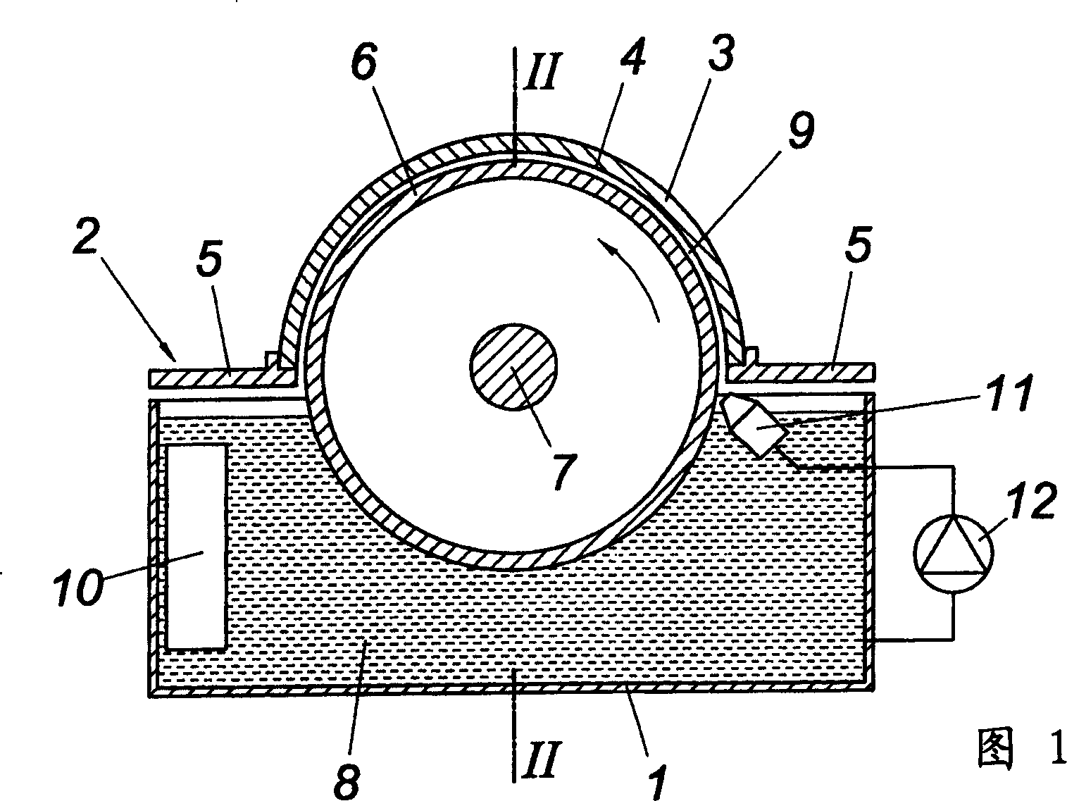 Method for electroplating a cylindrical inside surface of a work-piece-extending substantially over a semi-circle