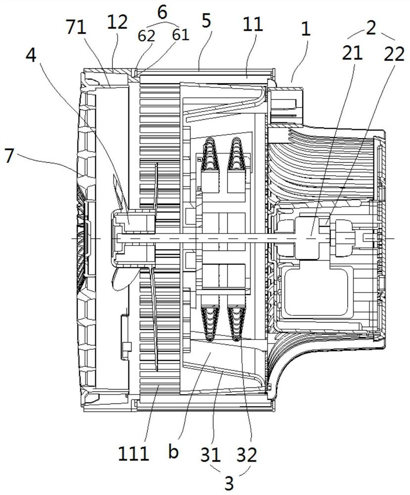 Cooling and heating fan device with adjustable inlet air