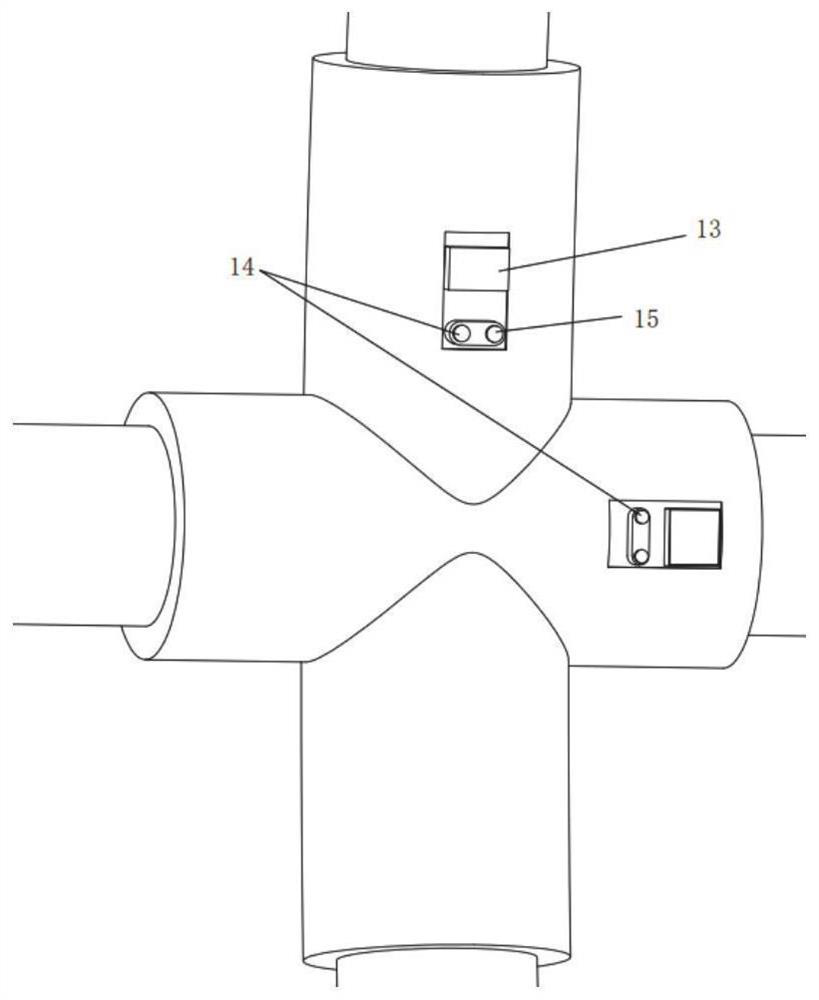 Tunnel connection channel rapid construction method based on telescopic steel pipe piece