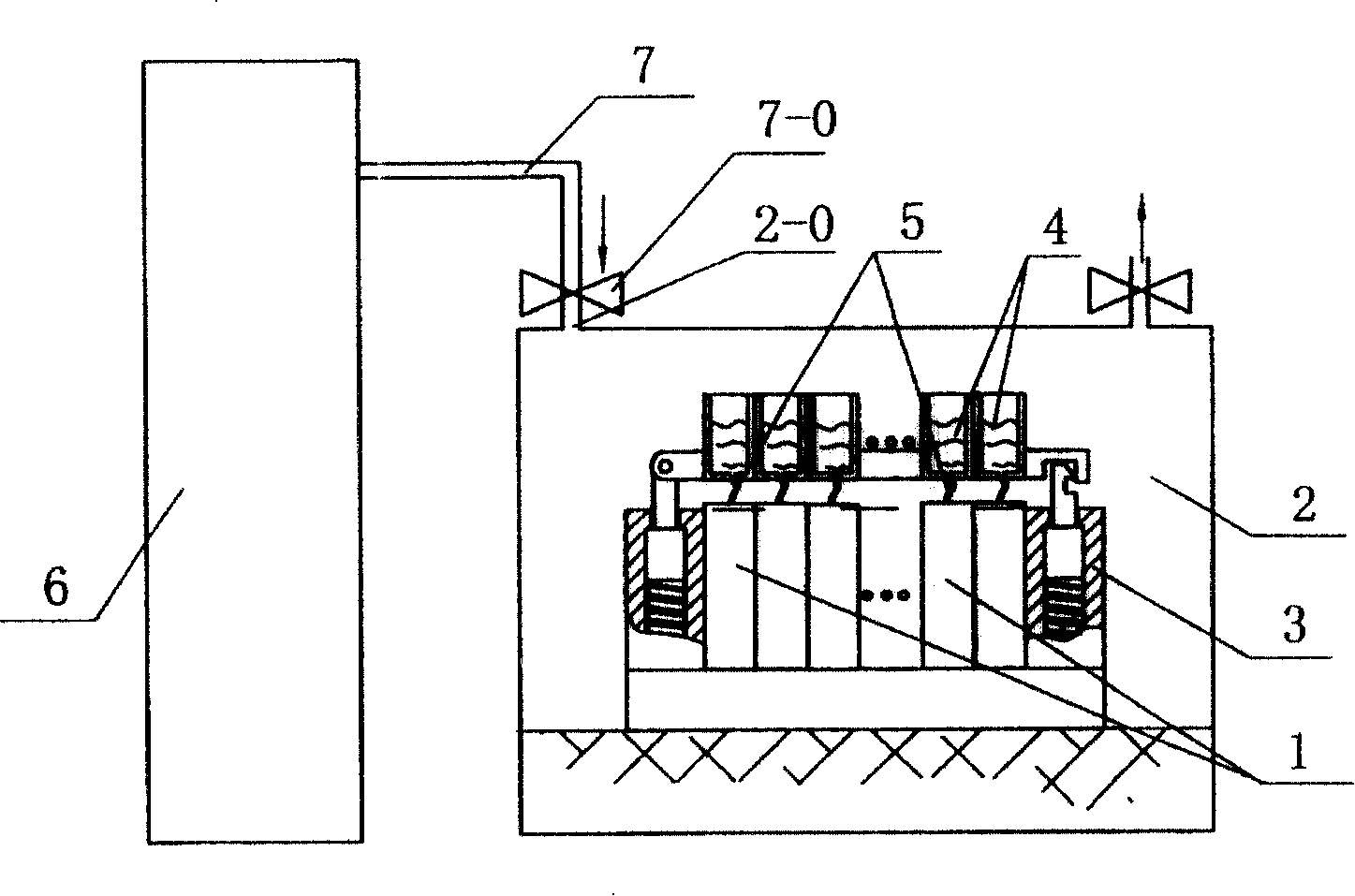 Process and device for cell pole piece pressurization and injection