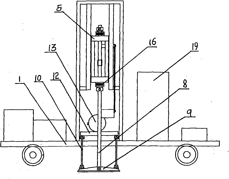 Double-block type sleeper circumferential concrete vibration supplementing device