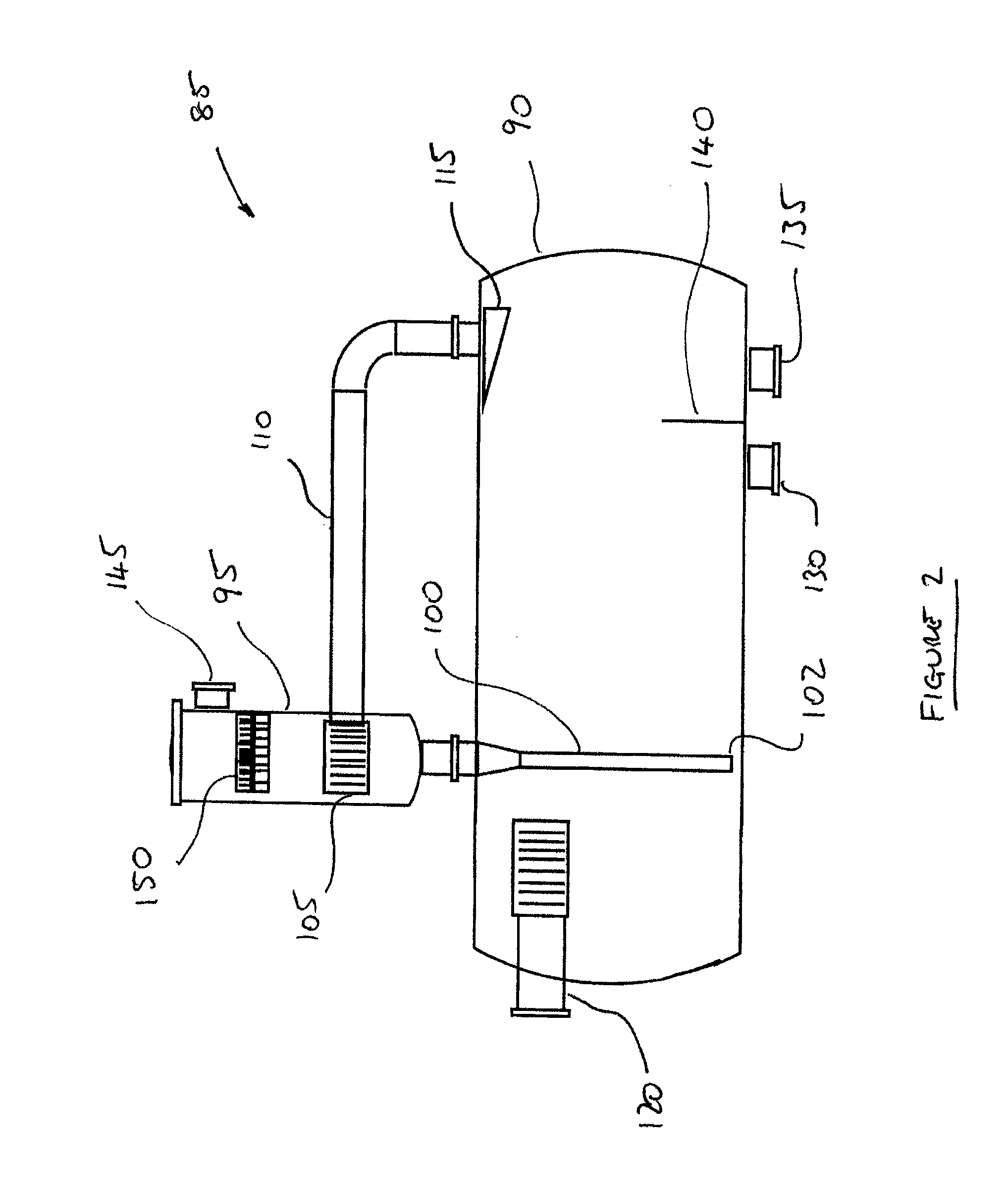 Separator and method for separation