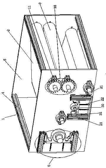 Ironing and flattening device and method for sheet-shaped flexible material