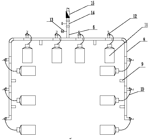 Gas tank storing room