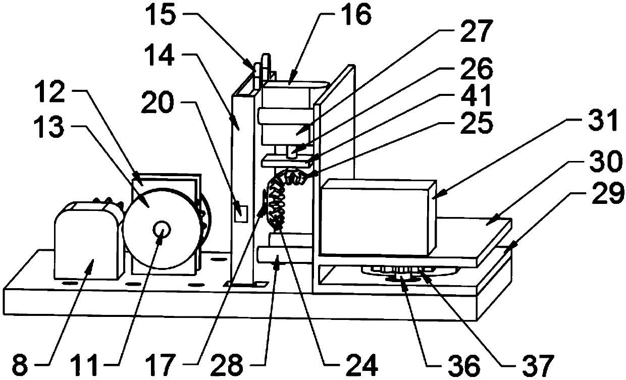 Forklift lifting device with safety mechanism
