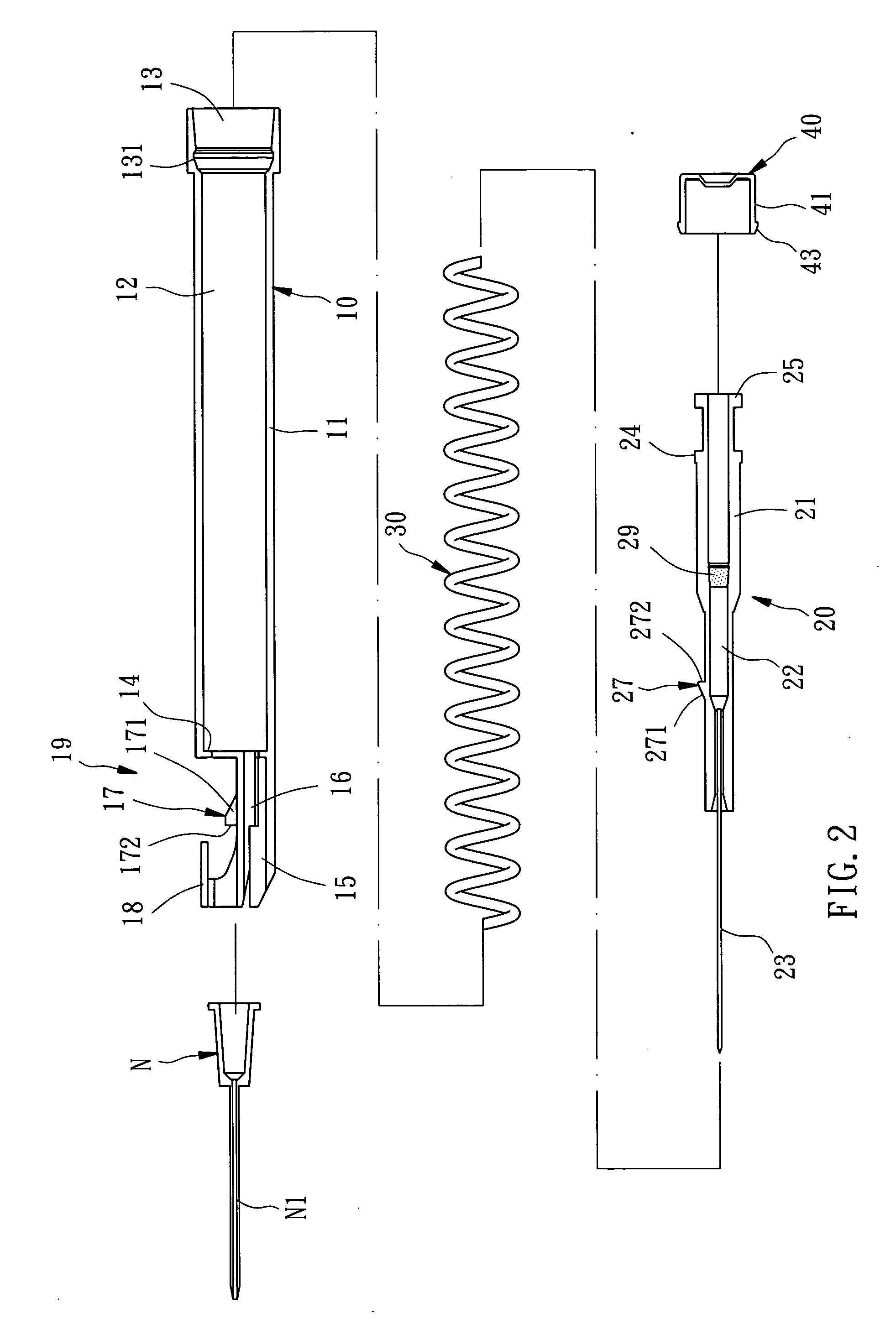 Intravenous catheter insertion device with retractable needle