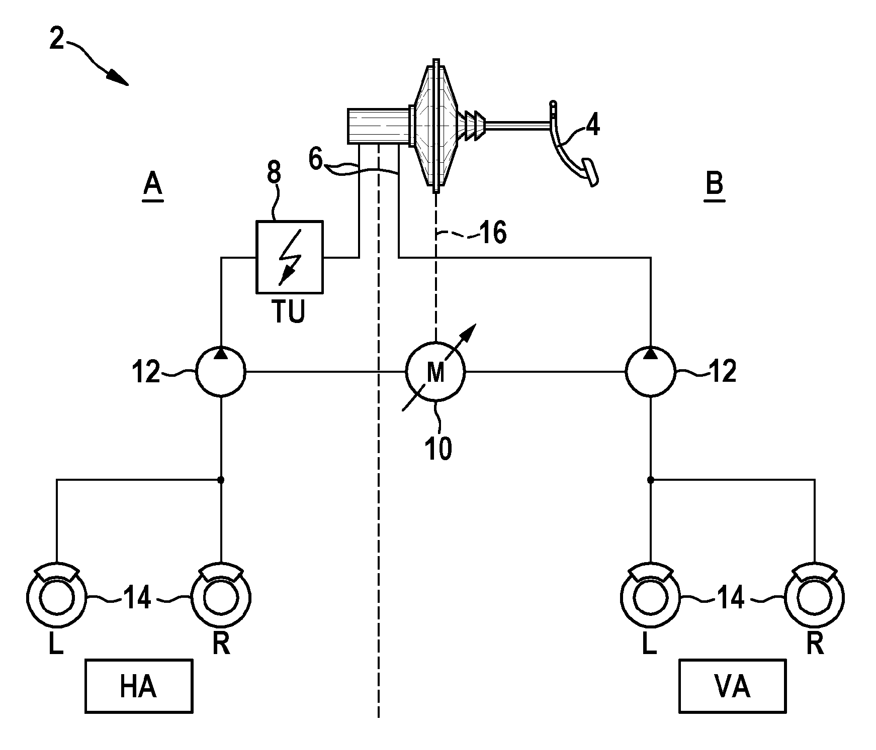 Braking system and method for dimensioning a braking system