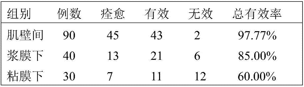Traditional Chinese medicine composition for treating hysteromyoma