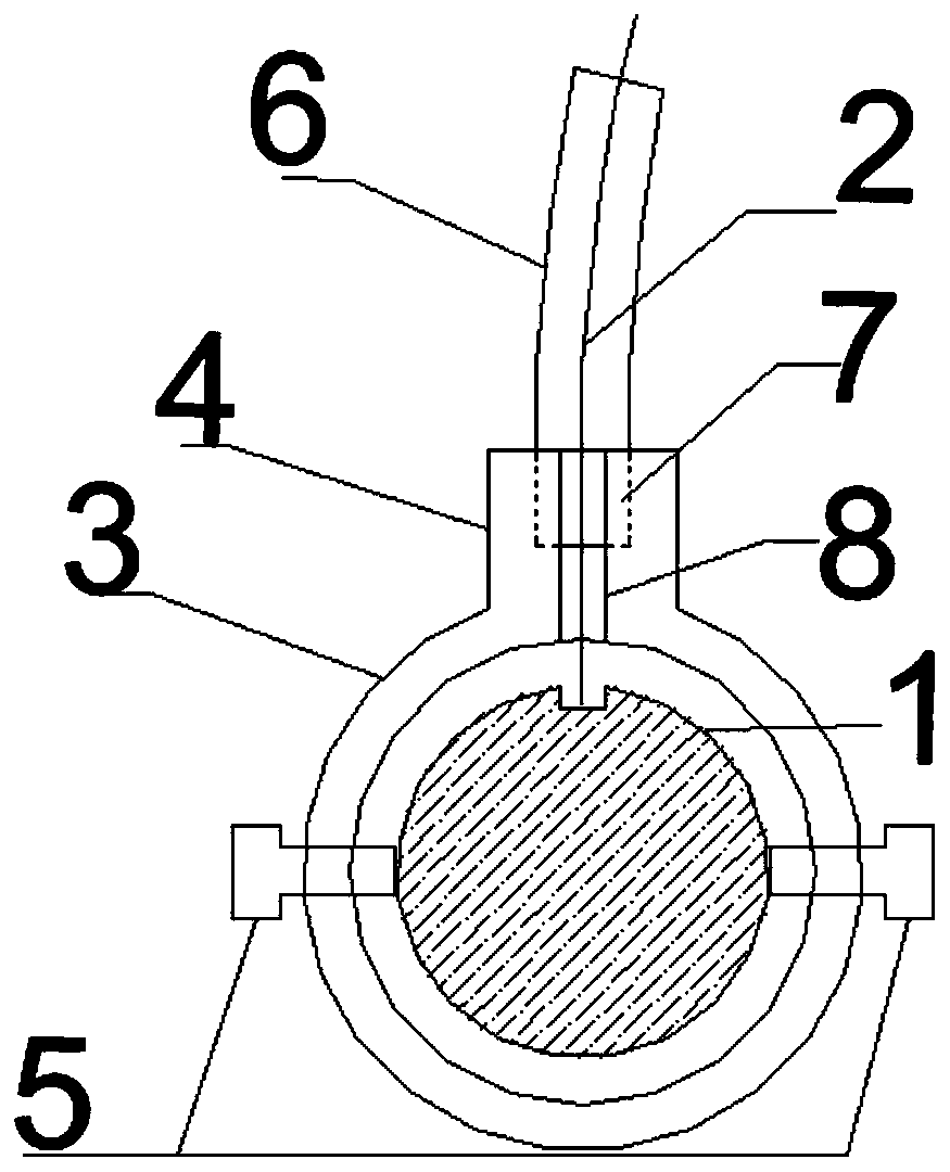 Packaging component of self-sensing reinforcing steel bar