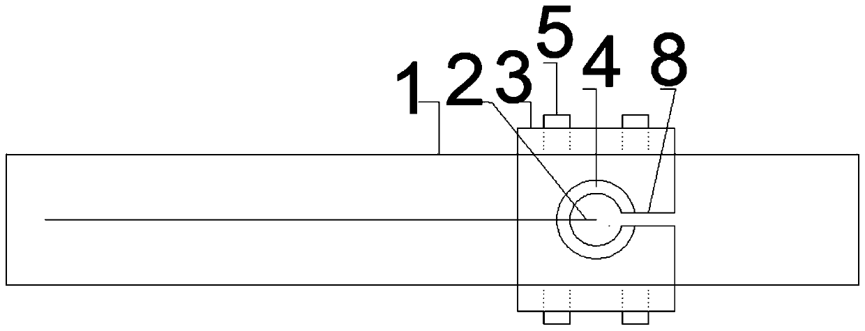 Packaging component of self-sensing reinforcing steel bar