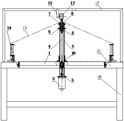 A variable diameter telescopic tube braiding machine