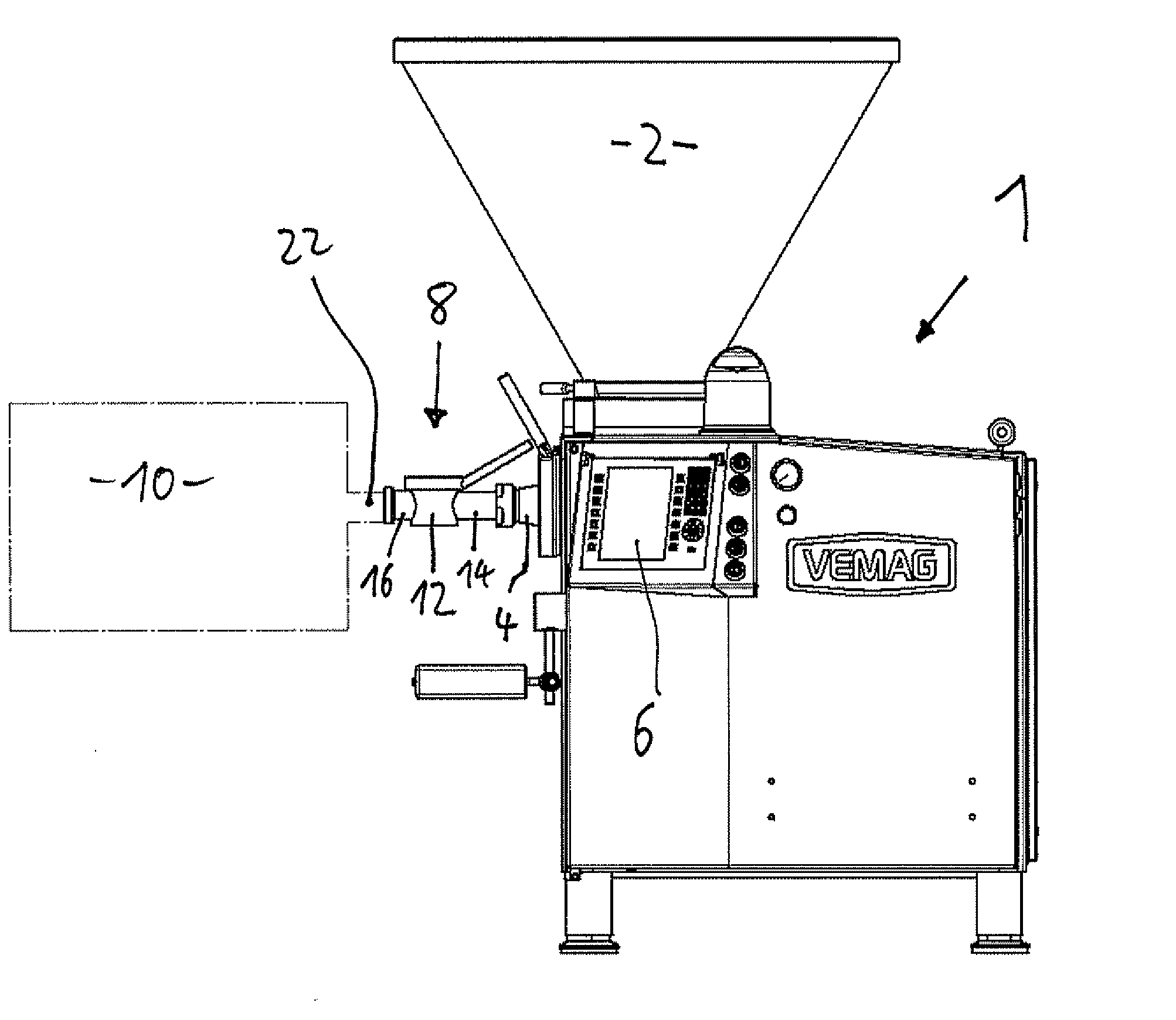 Apparatus for Filling and/or Treatment of Paste-Like Masses, In Particular Sausage Meat