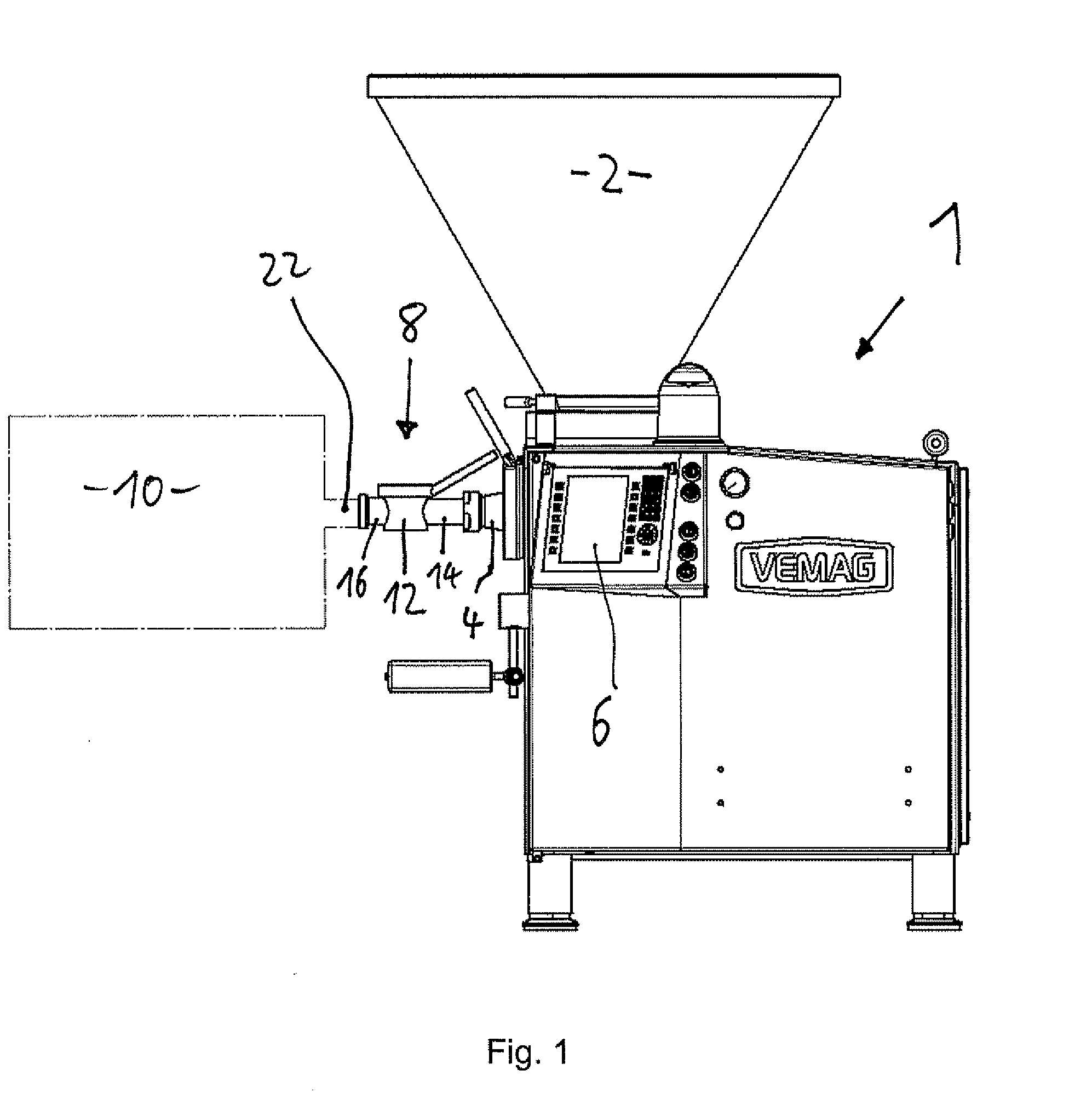 Apparatus for Filling and/or Treatment of Paste-Like Masses, In Particular Sausage Meat