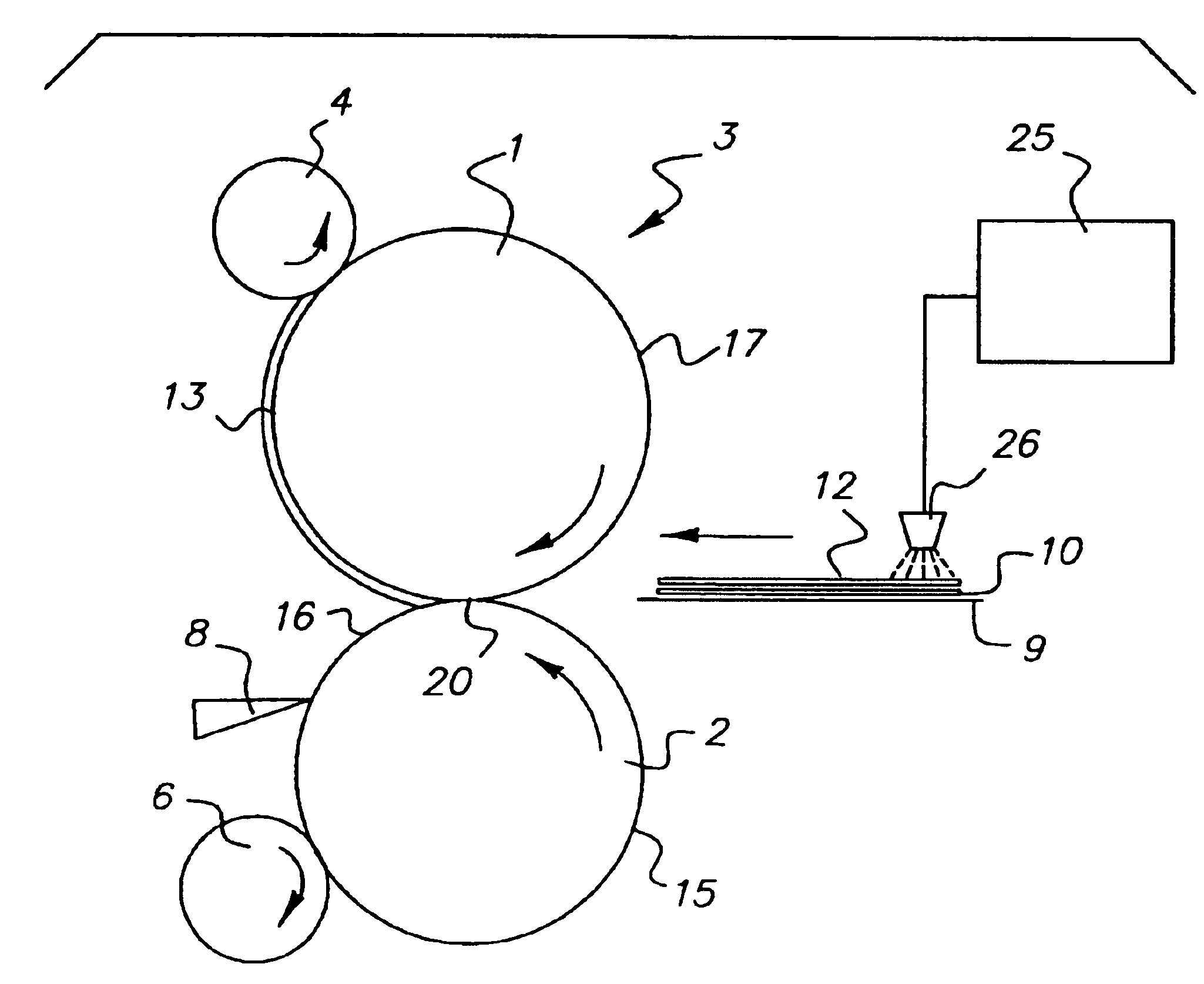 Procedure for fixing of toner on a print material and fixing device