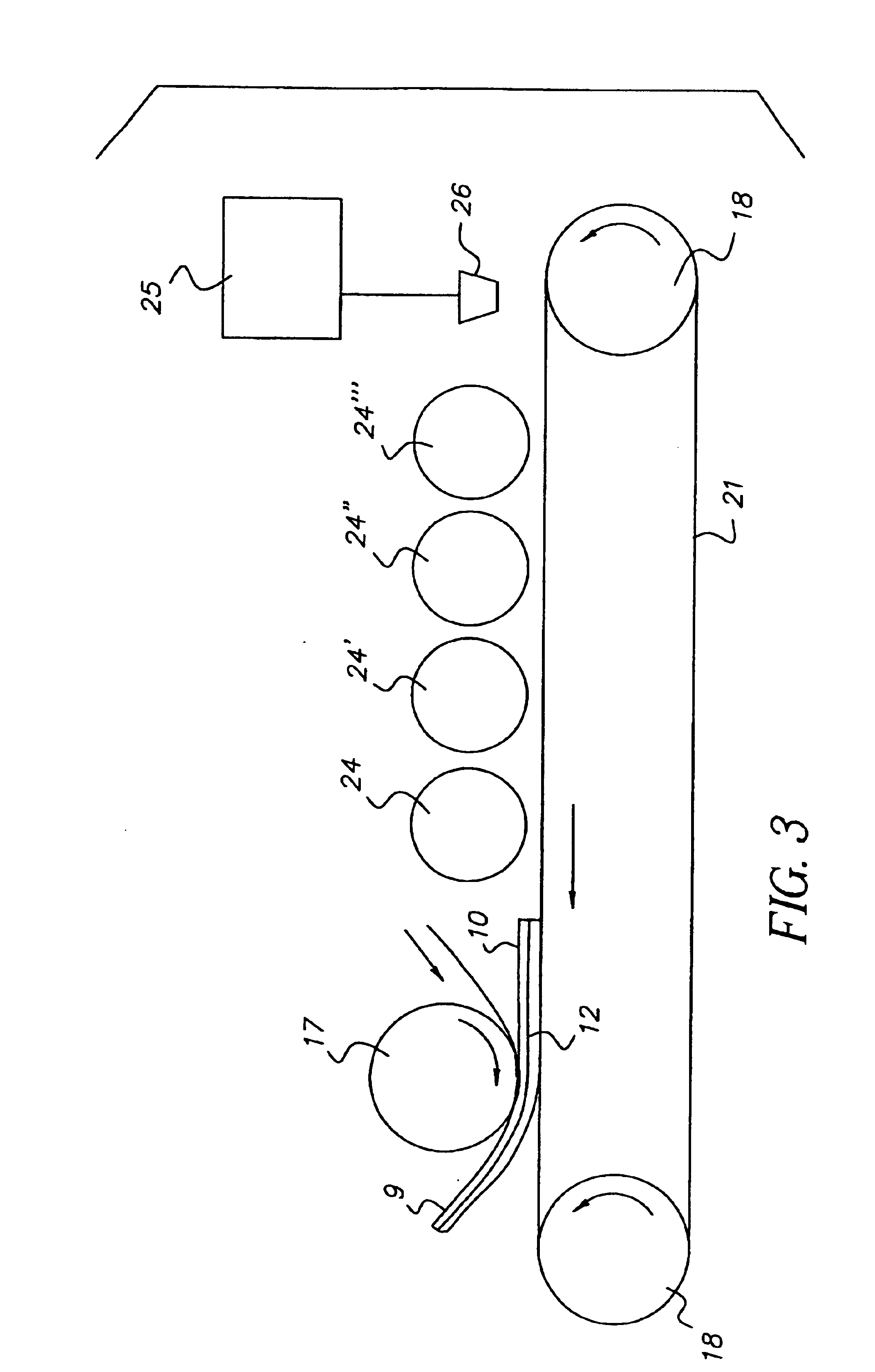 Procedure for fixing of toner on a print material and fixing device