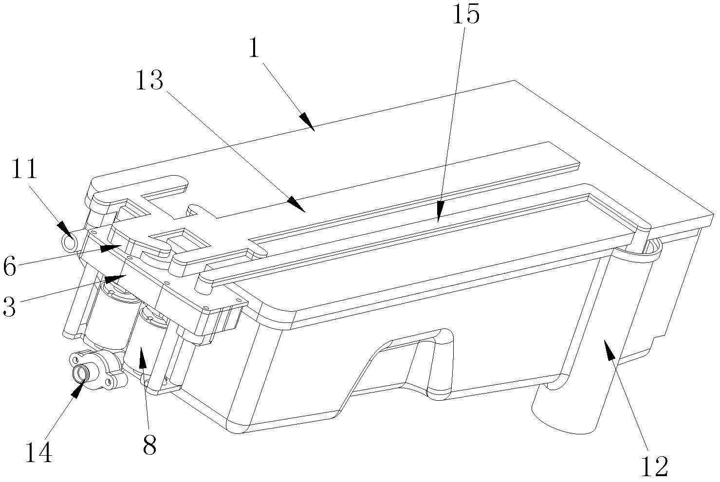 Detergent automatic feeding device for washing machine, and control method for detergent automatic feeding device