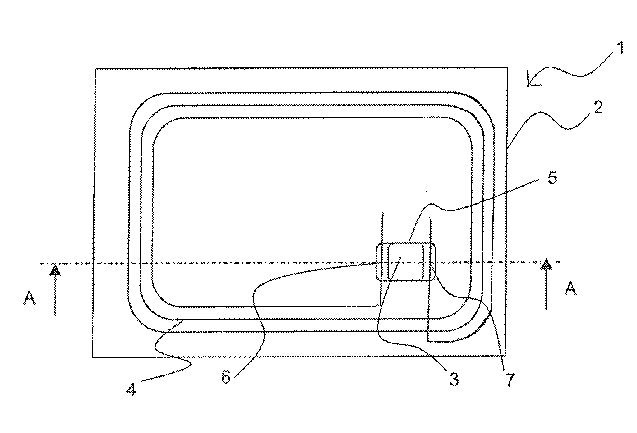 Fibrous insert consisting of a single layer and equipped with a contactless communication electronic device