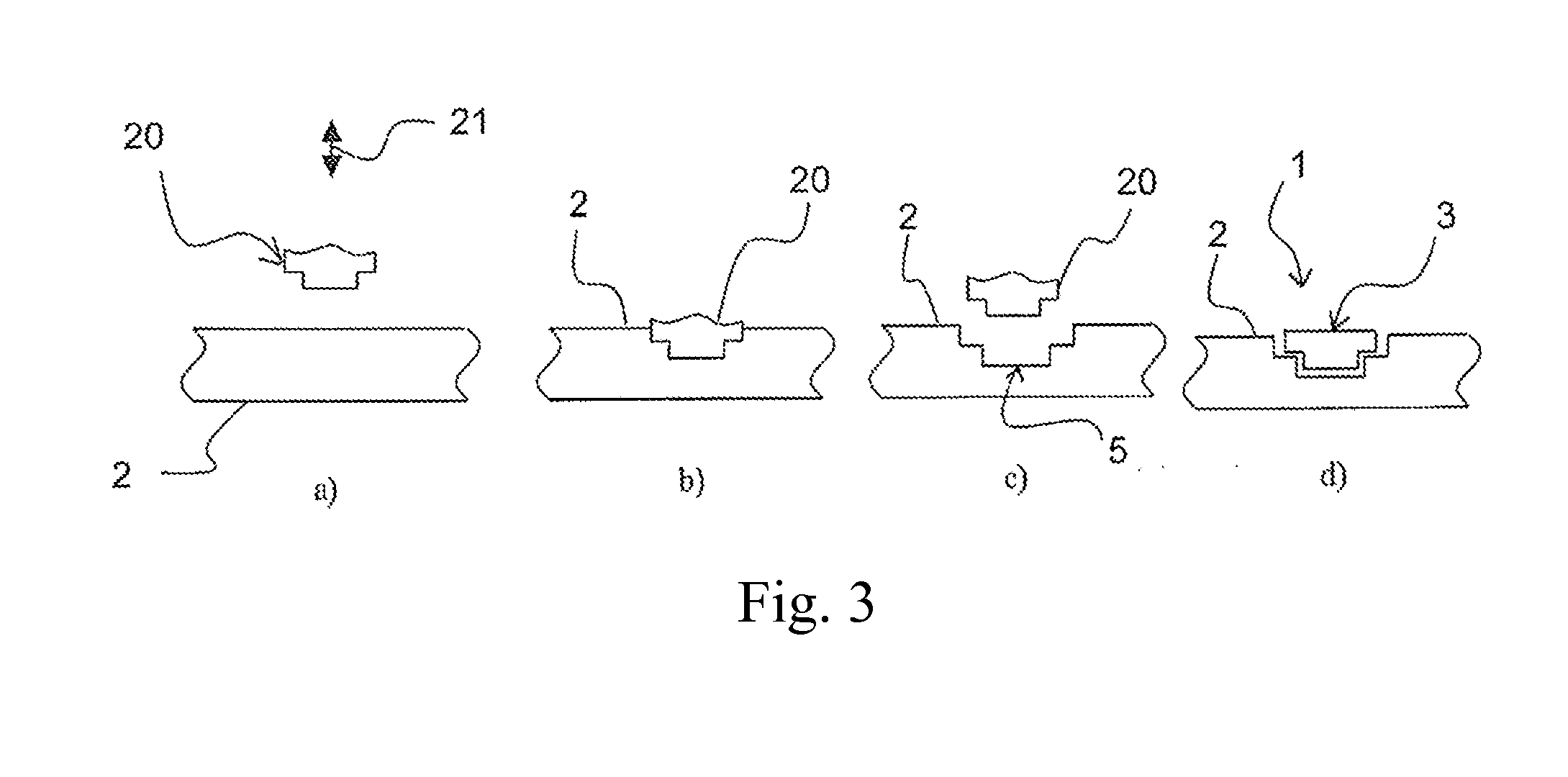 Fibrous insert consisting of a single layer and equipped with a contactless communication electronic device