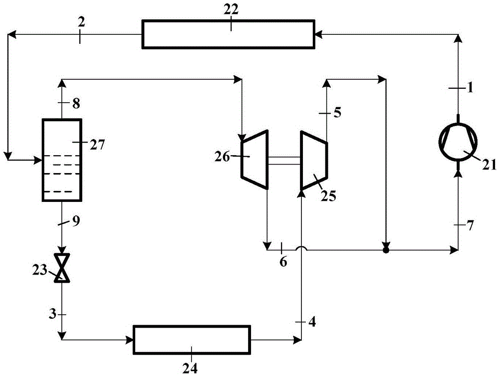 Vapor Compression Refrigeration Cycle Expansion Work Recovery System