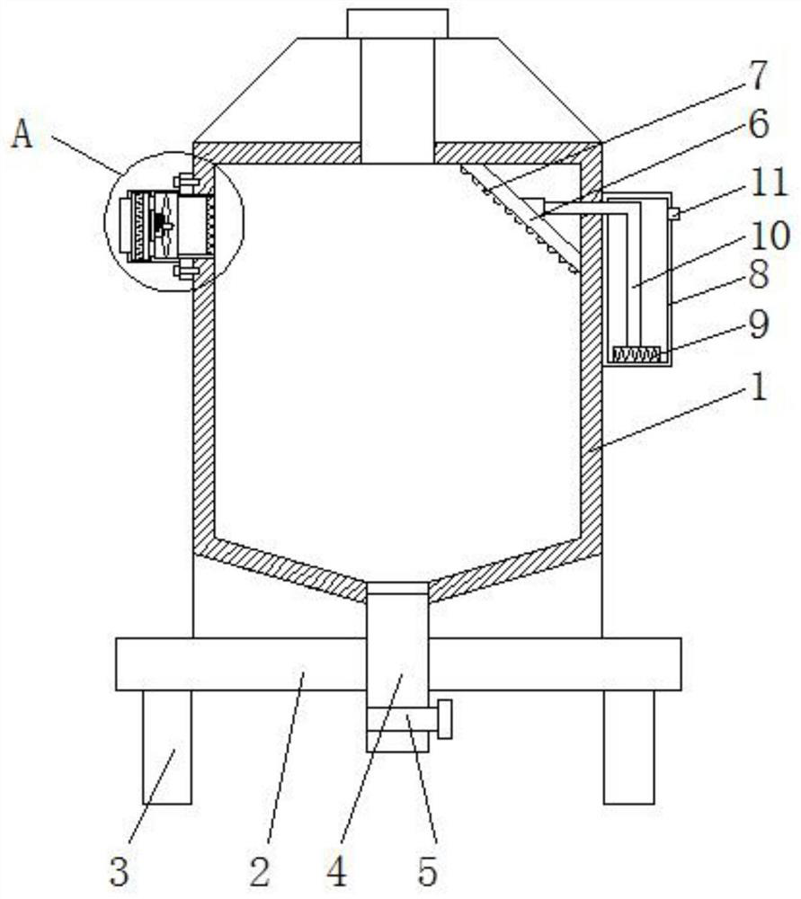Biomass boiler dust removal device