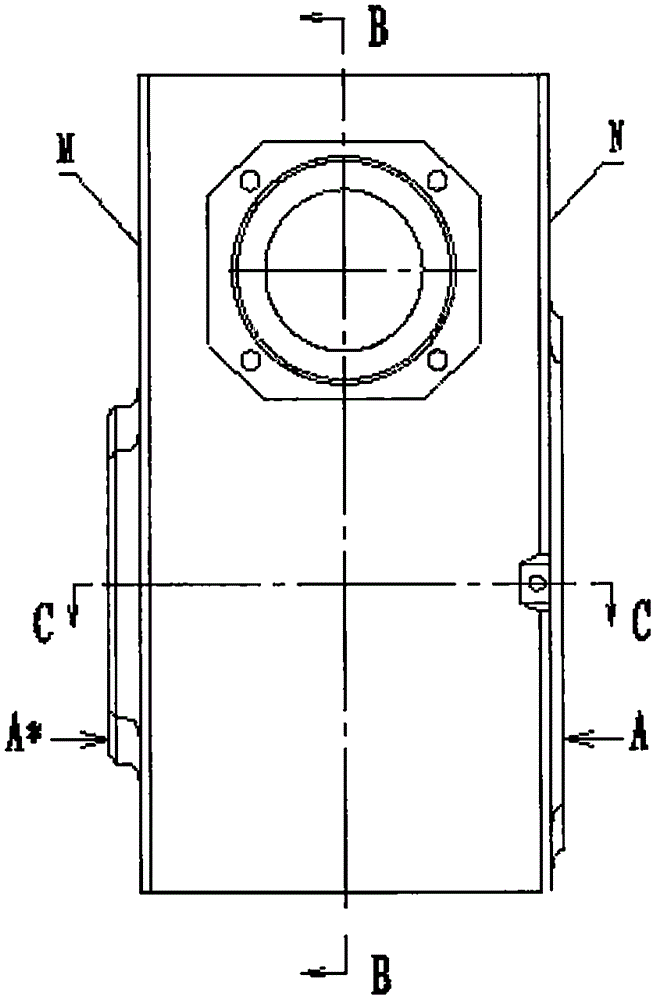 Tool for machining box and machining technology of tool