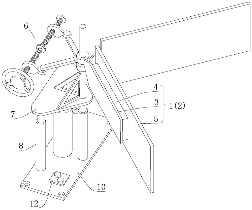 Support device for rectangular silo