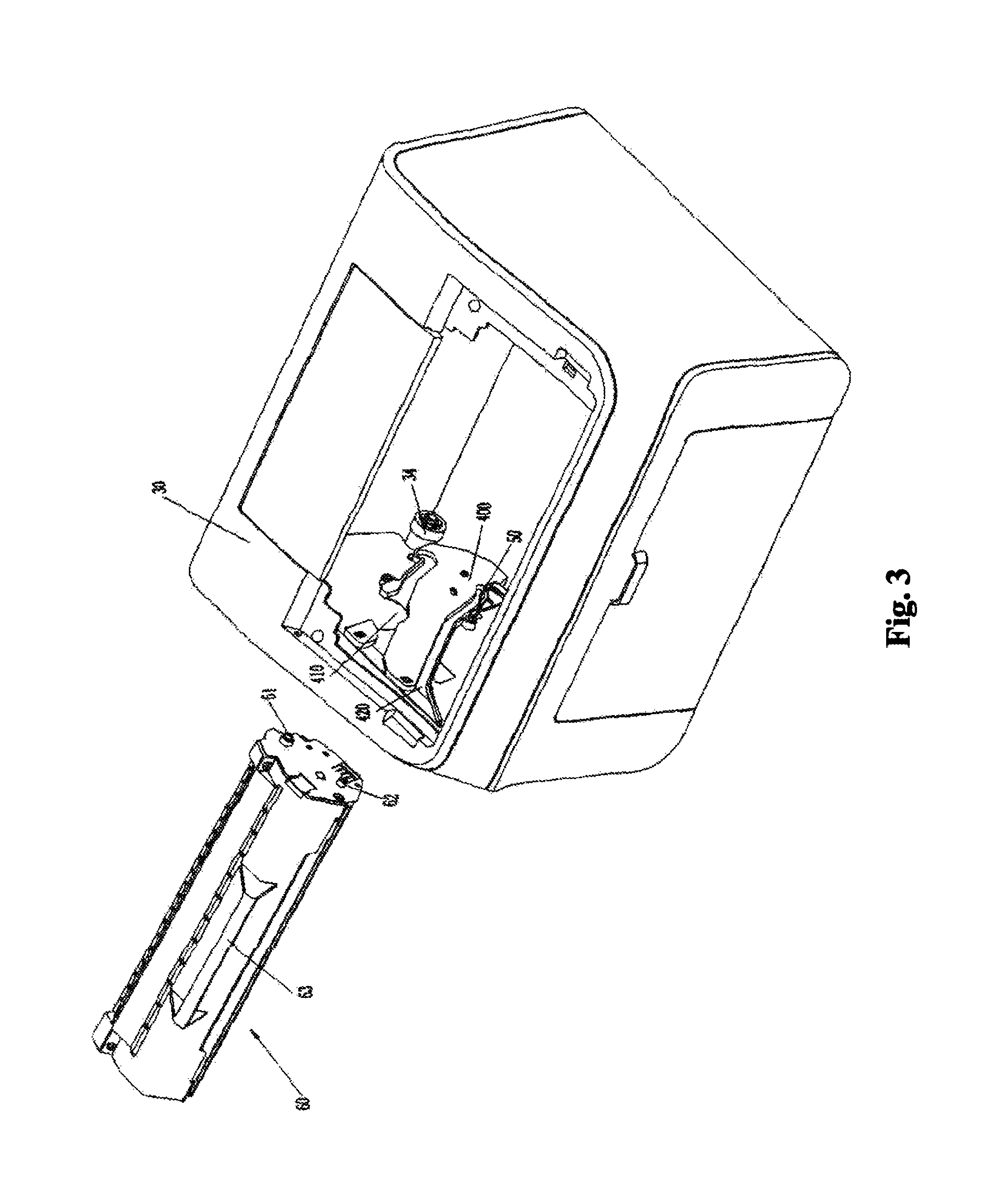 Image forming device, process cartridge engaged with the same and method for firmly positioning process cartridge in image forming device